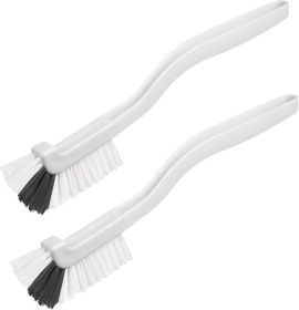 Kitchen Right Angle Scrub Grout Small Cleaning Brush 2 Pack Best Kitchen Gadgets Gifts Stuff for Bottle Bathroom Brushes Household Pot Pan Dishwa